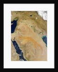 Satellite view of the Middle East by Anonymous