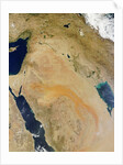 Satellite view of the Middle East by Anonymous