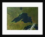 Satellite view of Lake Superior with fall colors by Anonymous