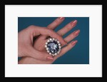The Hope Diamond as a ring by Anonymous