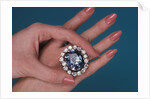 The Hope Diamond as a ring by Anonymous
