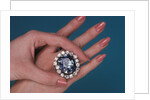 The Hope Diamond as a ring by Anonymous