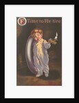 Sleepy Boy with Tire and Candle by Anonymous