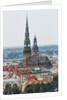 View of St. Peter church from the Latvian Academy of Science building by Anonymous