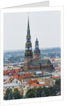 View of St. Peter church from the Latvian Academy of Science building by Anonymous