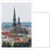 View of St. Peter church from the Latvian Academy of Science building by Anonymous