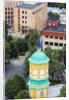 View of the bell-tower of the Orthodox church from the Latvian Academy of Science building by Anonymous