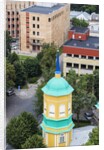 View of the bell-tower of the Orthodox church from the Latvian Academy of Science building by Anonymous