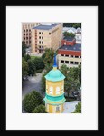 View of the bell-tower of the Orthodox church from the Latvian Academy of Science building by Anonymous