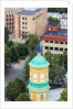 View of the bell-tower of the Orthodox church from the Latvian Academy of Science building by Anonymous