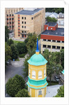 View of the bell-tower of the Orthodox church from the Latvian Academy of Science building by Anonymous