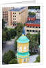 View of the bell-tower of the Orthodox church from the Latvian Academy of Science building by Anonymous