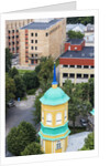 View of the bell-tower of the Orthodox church from the Latvian Academy of Science building by Anonymous