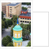 View of the bell-tower of the Orthodox church from the Latvian Academy of Science building by Anonymous