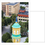 View of the bell-tower of the Orthodox church from the Latvian Academy of Science building by Anonymous