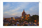 Cathedral of San Miguel de Allende at sunset by Anonymous