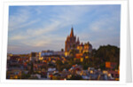 Cathedral of San Miguel de Allende at sunset by Anonymous