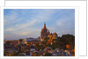 Cathedral of San Miguel de Allende at sunset by Anonymous