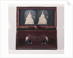 Queen Victoria's Daughter, Victoria, Princess Royal, circa 1856, in velvet-lined maroon leather folding case with collapsible viewing lenses by Anonymous