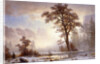 Valley of the Yosemite -Snow Fall by Albert Bierstadt