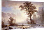 Valley of the Yosemite -Snow Fall by Albert Bierstadt