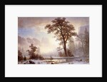 Valley of the Yosemite -Snow Fall by Albert Bierstadt