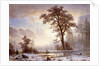Valley of the Yosemite -Snow Fall by Albert Bierstadt