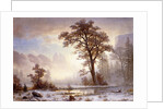 Valley of the Yosemite -Snow Fall by Albert Bierstadt