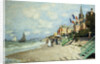 The Beach at Trouville by Claude Monet