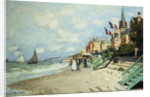 The Beach at Trouville by Claude Monet