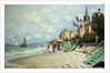 The Beach at Trouville by Claude Monet