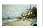The Beach at Trouville by Claude Monet
