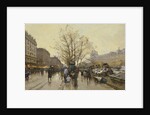 The Docks of Paris by Eugene Galien-Laloue