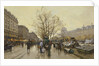 The Docks of Paris by Eugene Galien-Laloue