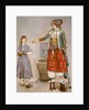 A Woman in Turkish Costume in a Hamam Instructing Her Servant by Jean-Etienne Liotard