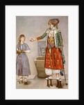 A Woman in Turkish Costume in a Hamam Instructing Her Servant by Jean-Etienne Liotard