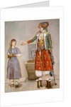 A Woman in Turkish Costume in a Hamam Instructing Her Servant by Jean-Etienne Liotard