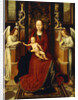 The Virgin and Child Enthroned with Two Angels by Hans Memling