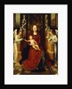 The Virgin and Child Enthroned with Two Angels by Hans Memling