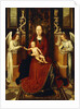 The Virgin and Child Enthroned with Two Angels by Hans Memling