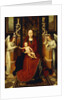 The Virgin and Child Enthroned with Two Angels by Hans Memling