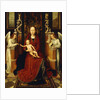 The Virgin and Child Enthroned with Two Angels by Hans Memling