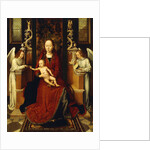 The Virgin and Child Enthroned with Two Angels by Hans Memling