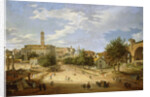 The Roman Forum and the Campidoglio seen from the Arch of Constantine by Giovanni Paolo Panini