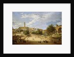 The Roman Forum and the Campidoglio seen from the Arch of Constantine by Giovanni Paolo Panini