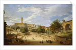 The Roman Forum and the Campidoglio seen from the Arch of Constantine by Giovanni Paolo Panini