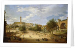 The Roman Forum and the Campidoglio seen from the Arch of Constantine by Giovanni Paolo Panini