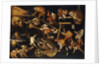 Imaginary Animals and Dwarfs Fighting, Drinking and Carousing attributed to Faustino Bocchi by Anonymous