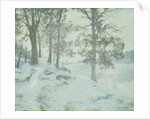 Lingering Oak Leaves by Walter Launt Palmer