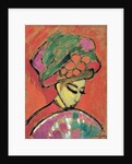Young Girl with a Flowered Hat by Alexej Von Jawlensky
